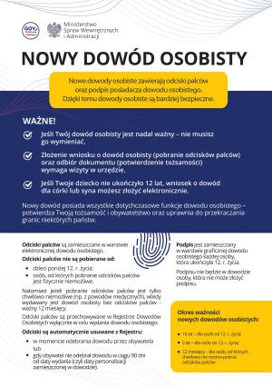 Informacje dot. dowodów osobistych