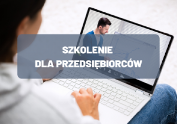 Plakat - szkolenie dla przedsiębiorców