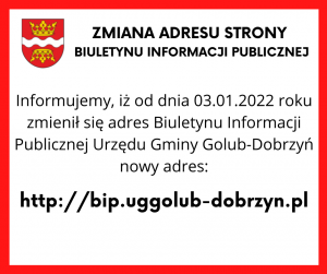 Zmiana adresu strony Biuletynu Informacji Publicznej