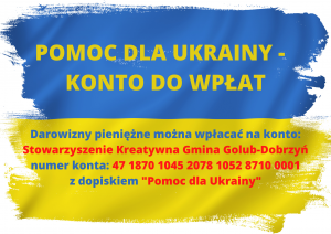 Pomoc dla Ukrainy - konto do wpłat