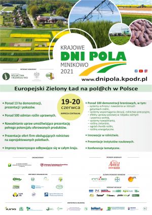 Plakat Krajowe Dni Pola Minikowo 2021