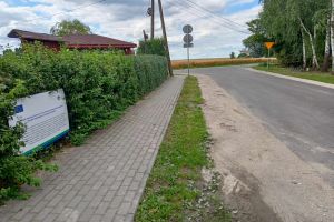Tablica informująca o dofinansowaniu - Macikowo