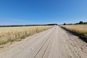Zdjęcie remontowanej drogi