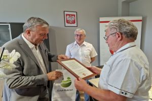 Marian Obara i wójt Marek Ryłowicz