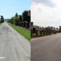 Droga przed i po remoncie