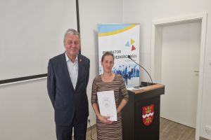 Wójt oraz sołtys sołectwa Podzamek Golubski