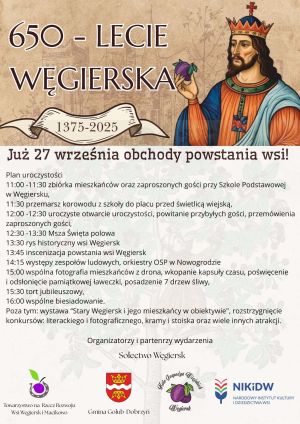 Plakat uroczystości