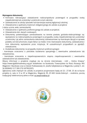 Informacje o projekcie 2/2