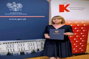Dyrektor Renata Piskorska podczas gali wręczenia nagród
