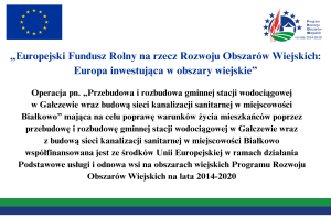 Tablica informująca o dofinansowaniu