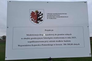 Odbiór zadania pn. "Przebudowa drogi gminnej nr 110226 C w miejscowości Sokoligóra"