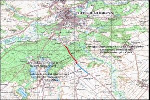 Mapa z planowanym nowym etapem ścieżki