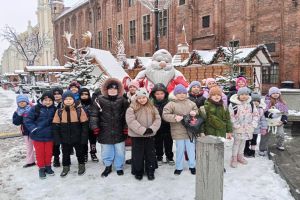 Uczniowie szkoły w Lisewie