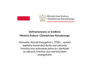 Tablica informująca o dofinansowaniu