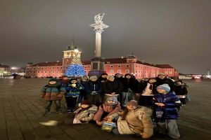 Uczniowie szkoły we Wrockach