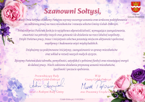 Życzenia dla sołtysów na grafice