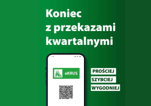 Grafika nadesłana z napisem "Koniec z przekazami kwartalnymi"
