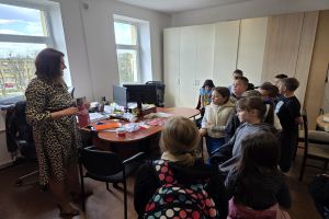 Uczestnicy klubu młodzieżowego z Gałczewa