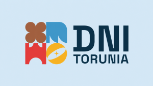 Grafika z napisem Dni Torunia i logo wydarzenia
