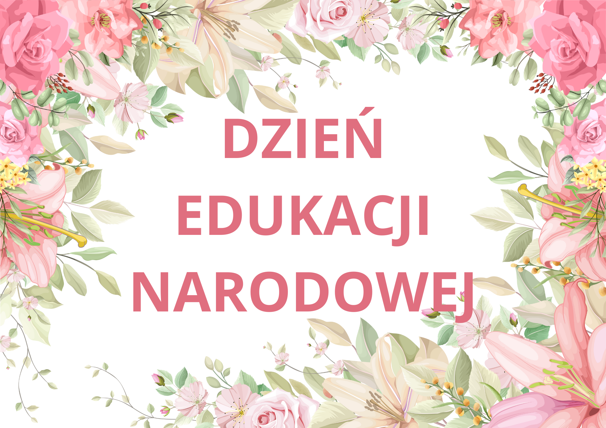 Życzenia - Dzień Edukacji Narodowej
