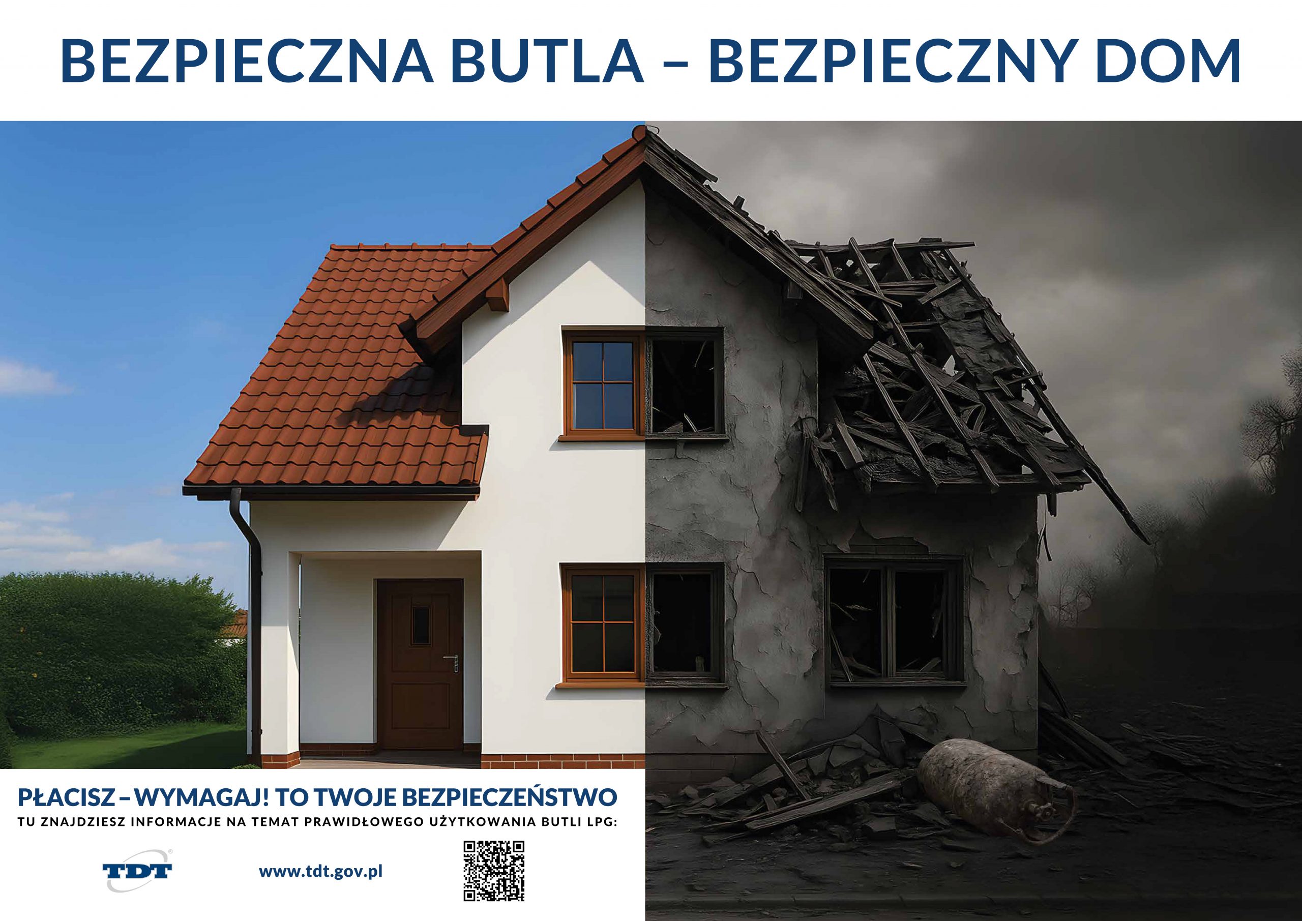 Bezpieczna butla - bezpieczny dom - grafika progamu