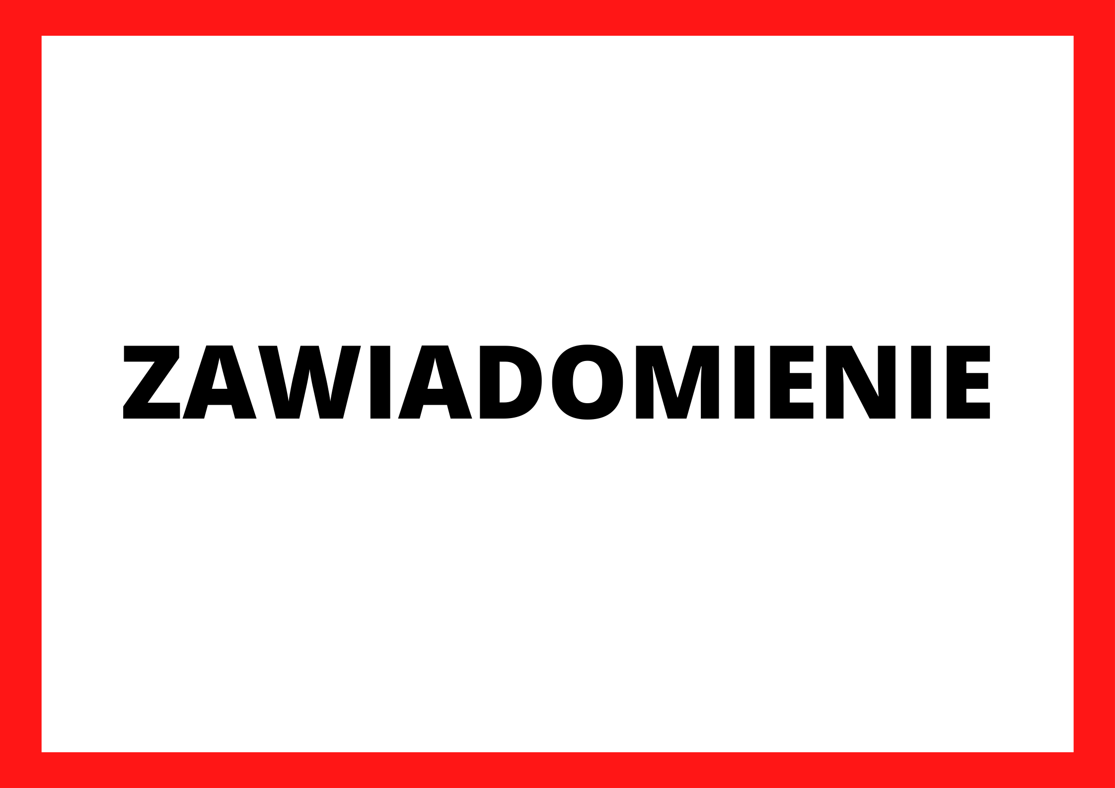 Zawiadomienie