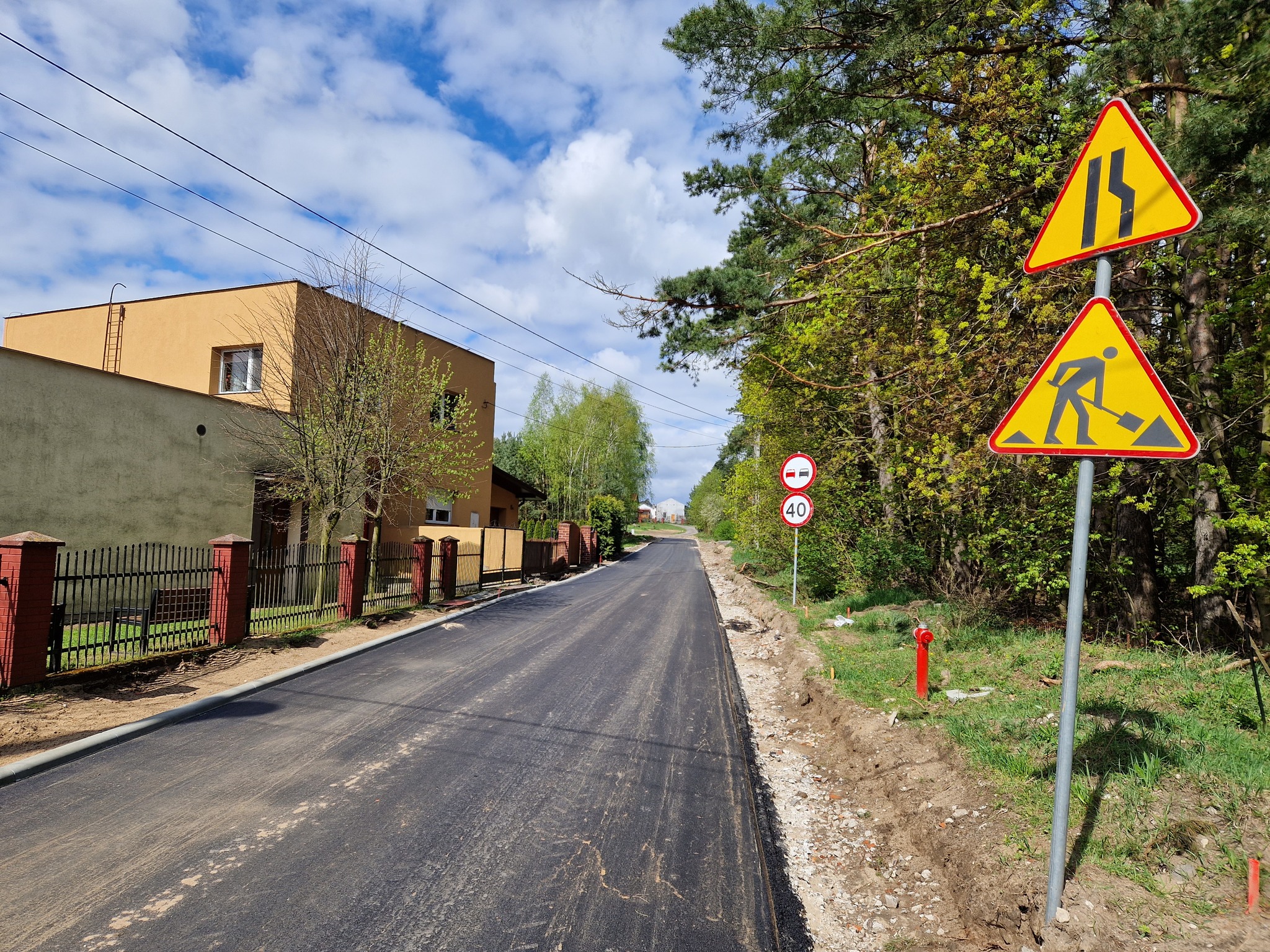 Remont drogi w Olszówce