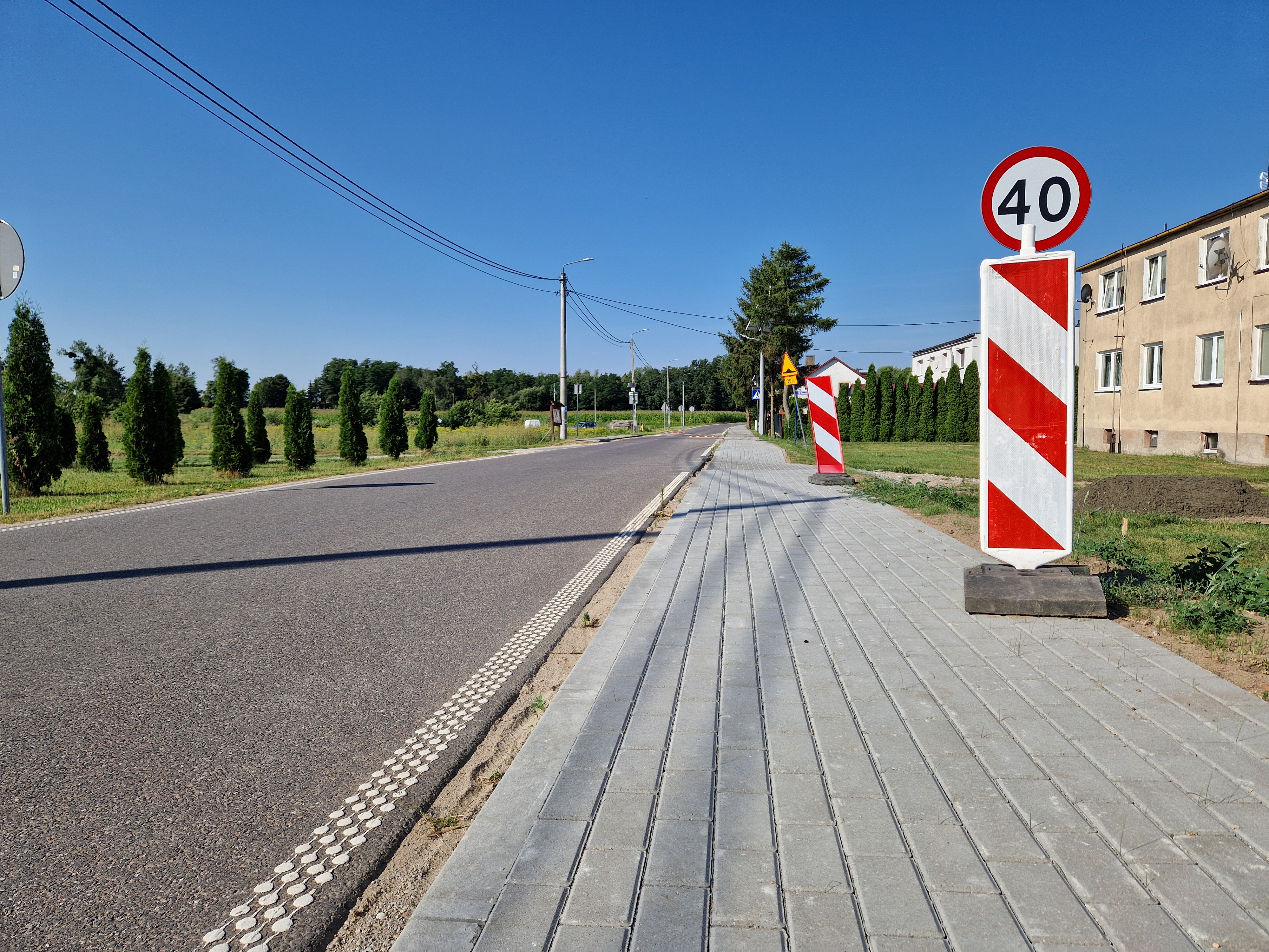 Nowo powstały chodnik